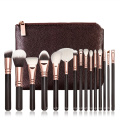 Make up brushes 15pcs professional synthetic hair foundation powder blush cosmetic private label makeup brush sets